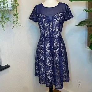 ASOS | Dresses | Asos Oasis Navy Lace Skater Dress Size Small | Poshmark ASOS | Dresses | Asos Oasis Navy Lace Skater Dress Size Small | Poshmark